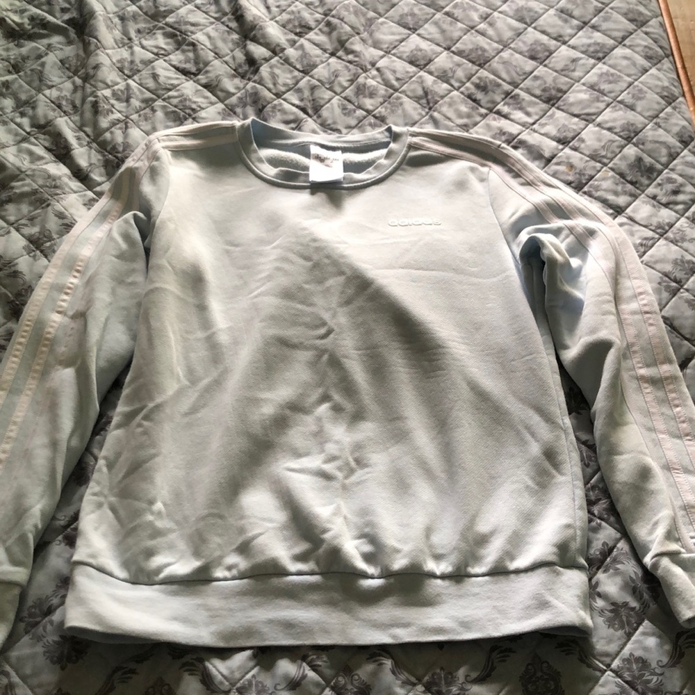 Light blue adidas sweatshirt
